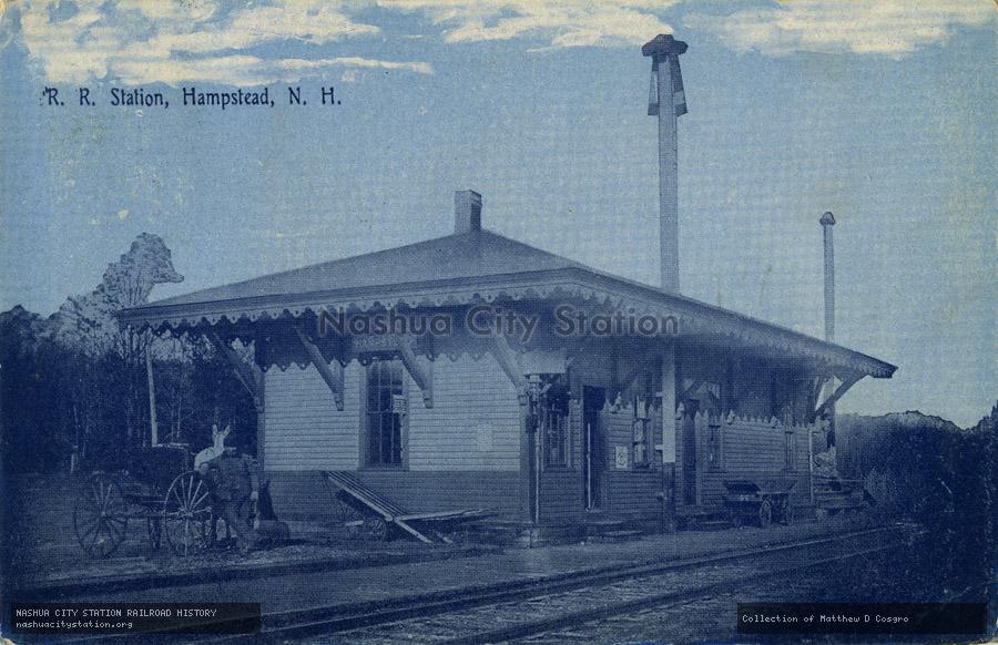 Postcard: Railroad Station, Hampstead, N.H.